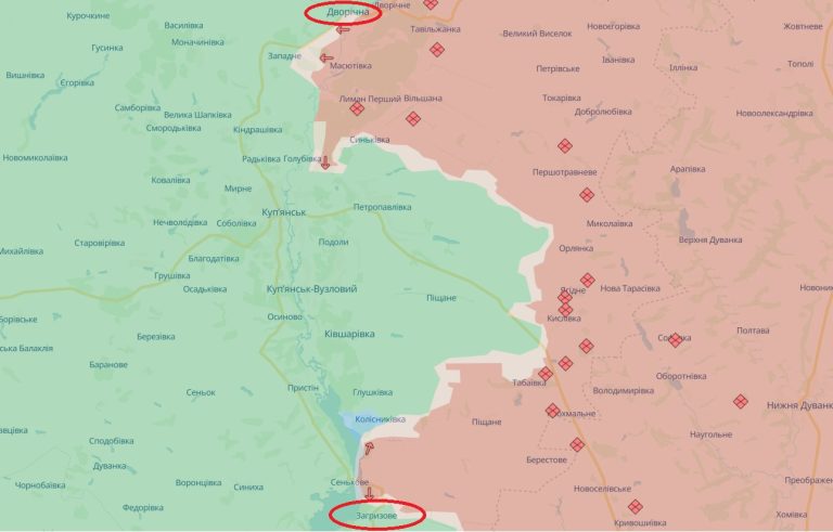 ISW про Куп’янський напрямок: у РФ просування, Дворічну намагаються обійти