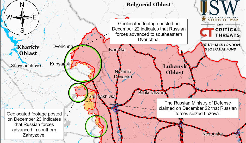 Що відомо про заявлений РФ прорив у передмістя Куп’янська – дані ISW