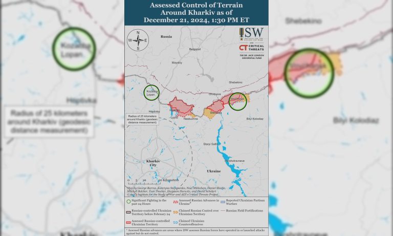 Россияне атаковали вдоль границы к северу от Харькова – ISW