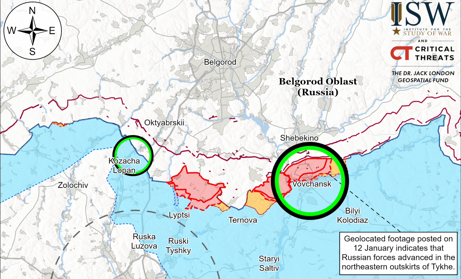 Відразу на двох напрямках на Харківщині просунулась РФ – подробиці від ISW