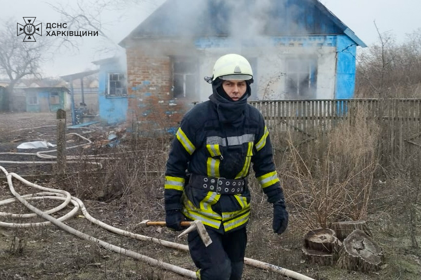 Пожежа у Лозівському районі