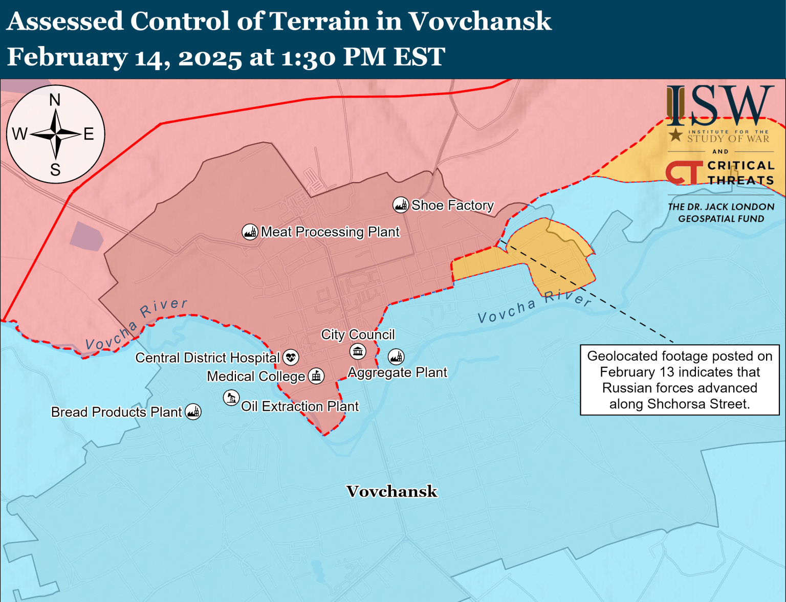 ISW: войска РФ продвинулись в Волчанске на Харьковщине, что на других фронтах