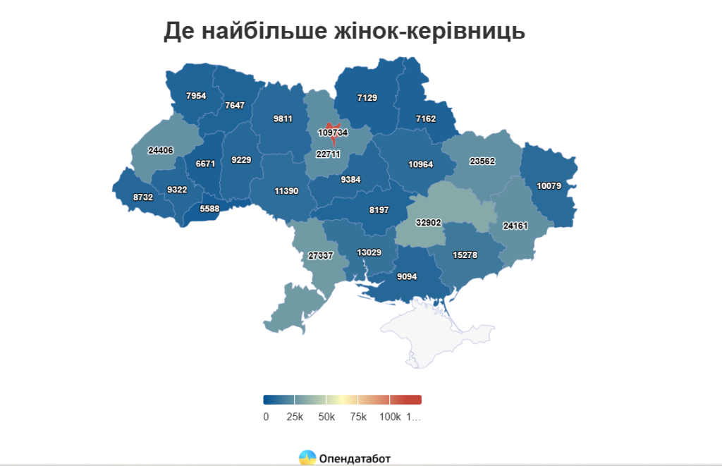 Аналитики подсчитали, сколько компаний на Харьковщине возглавляют женщины